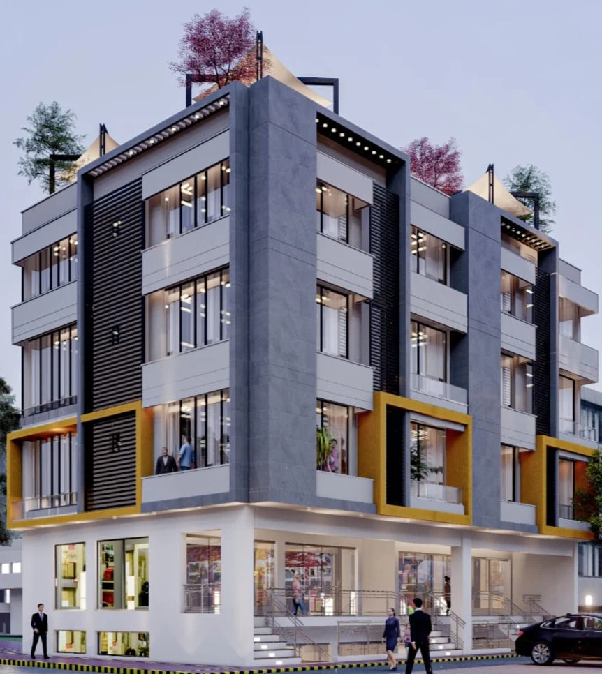 Architectural visualization of the Premium Pavilion building